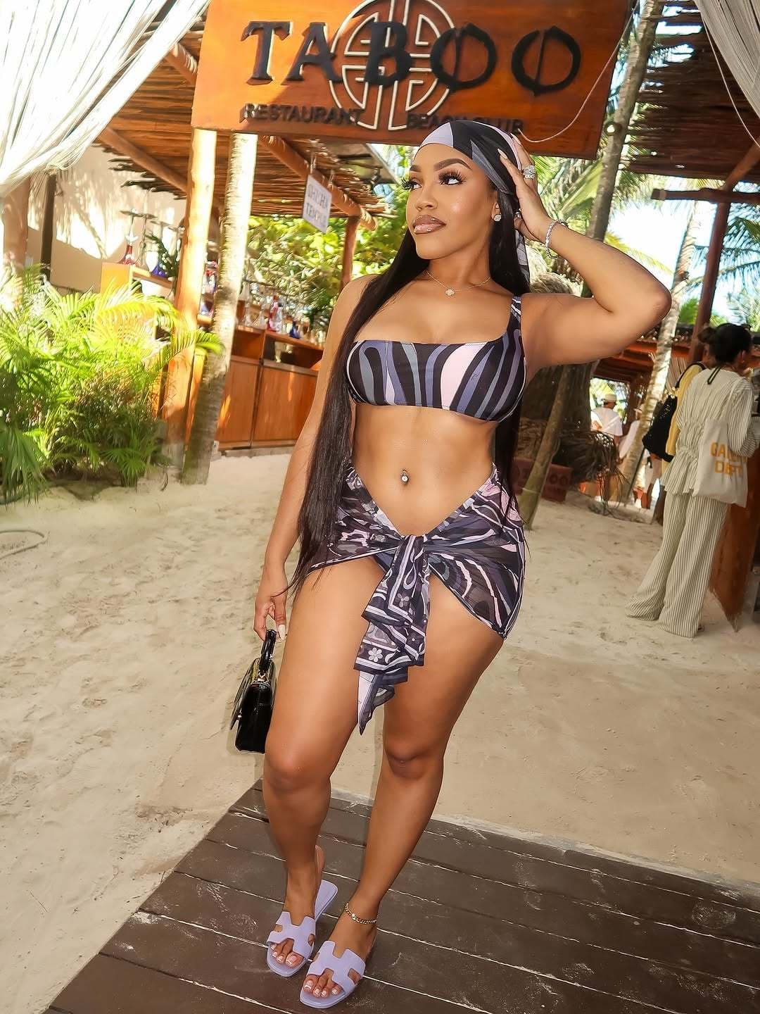 Pucci Hoochie 3-Piece Swim Set – Bikini, Scarf & Headband 💜✨
